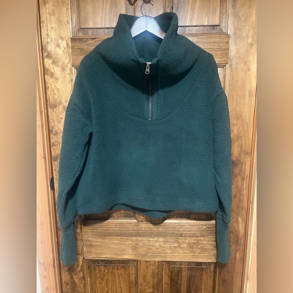 NWT Free People Poppy Pullover, Forest Pine, Size Medium - Picture 5 of 7